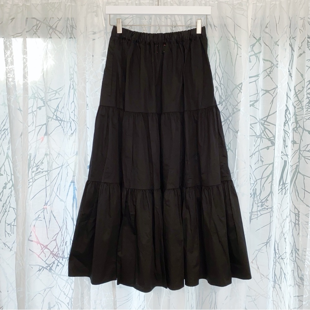 XiRENA BLACK ANGELINE TIERED MAXI SKIRT - Picture 3 of 11